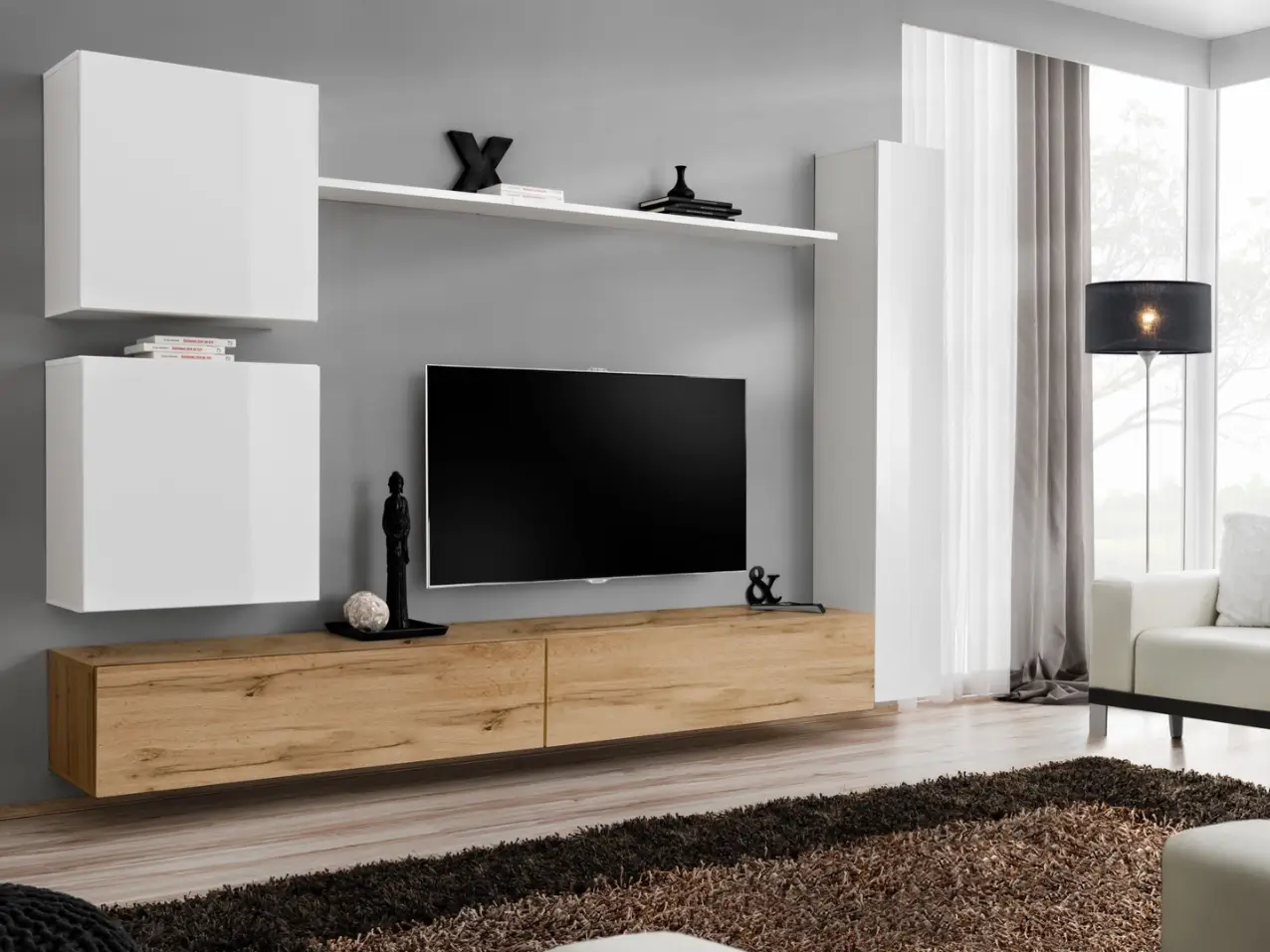 Switch Biały/Dąb Wotan Switch Biały/Dąb Wotan