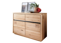 Komoda z szufladami 120x85x40 cm dąb olejowany I WZ-0159