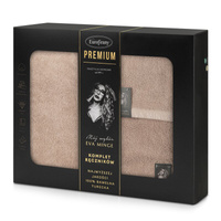 KOMPLET RĘCZNIKÓW VENUS 46 X 36 X 7 CM PUDROWY