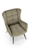 BYRON fotel wypoczynkowy oliwkowy (1p=1szt)