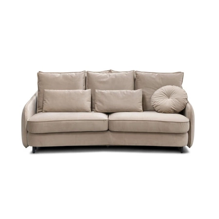 Sofa Massimo 3 osobowa 222x127 cm beżowa z funkcją spania BEFAME