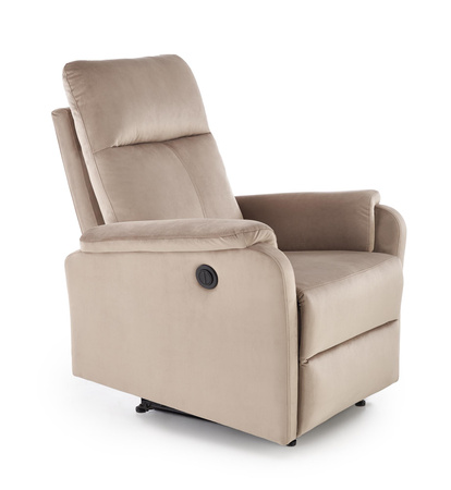 CROCUS fotel wypoczynkowy z funkcją elektrycznego rozkładania, beżowy (1p=1szt)