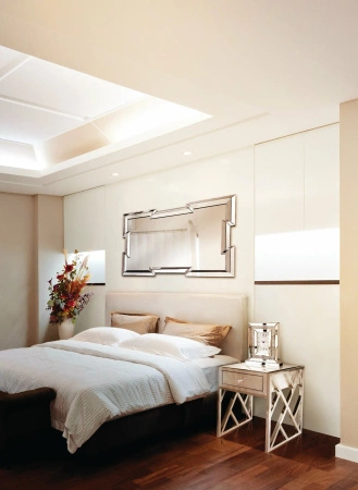 Lustro prostokątne Lante 80/120cm w misternej ramie z oryginalnymi wcięciami