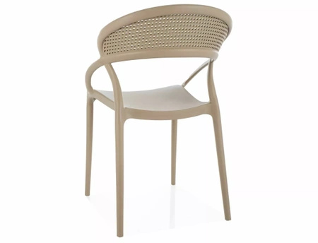 Zestaw 4 krzeseł Glis II beżowy