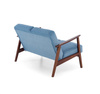 MILANO 2S sofa - niebieski tap. Castel 74 (1p=1szt)