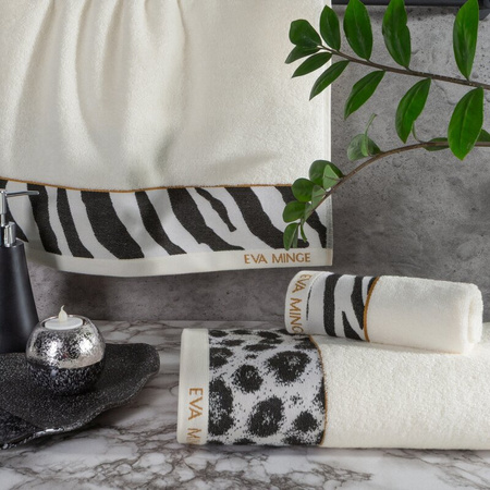 KOMPLET RĘCZNIKÓW EVA 22 46 X 36 X 7 CM KREMOWY