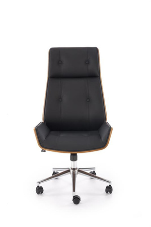 WEBSTER fotel gabinetowy orzechowy/czarny