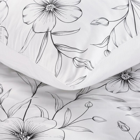 KOMPLET POŚCIELI SATYNOWEJ SPRING 64 160 X 200 CM BIAŁY