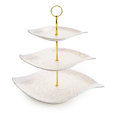 PATERA DEKORACYJNA NINA (01) 27 X 28 X 30 CM PERŁOWY