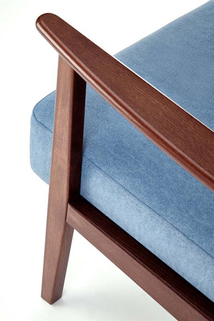 MILANO 2S sofa - niebieski tap. Castel 74 (1p=1szt)