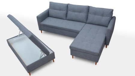 Narożnik AREO 229x153 cm w zestawie z pufą