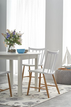 RINGO stół kolor blat - biały, nogi - biały (102-142x102x76 cm) (2p=1szt)