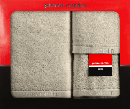 KOMPLET RĘCZNIKÓW 3 SZT EVI 40 X 34 X 9 CM JASNOBEŻOWY