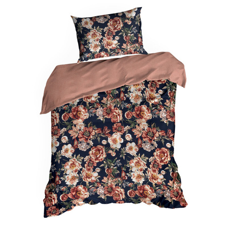 KOMPLET POŚCIELI SATYNOWEJ SPRING 79 140 X 200 CM CZARNY