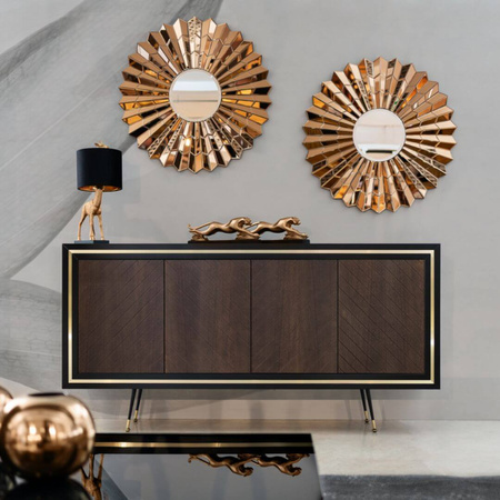 Komoda 200 cm dąb onyx ELEGANCE