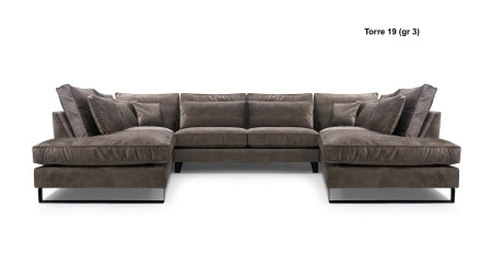 Narożnik CORBLACK U 407x224 cm