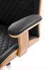 TIMBER fotel gabinetowy orzechowy/czarny