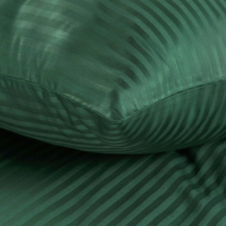 KOMPLET POŚCIELI SATYNOWEJ VERA 140 X 200 CM CIEMNOZIELONY
