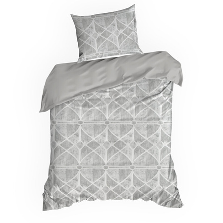 KOMPLET POŚCIELI SATYNOWEJ SPRING 55 160 X 200 CM SZARY