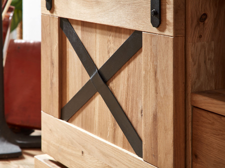 Duża komoda do salonu 198x83x42 cm dąb olejowany III WZ-0424