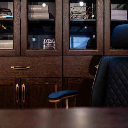 Biblioteczka klasyczna do biura 37x180x230 cm dąb czekoladowy/ kasztanowy Classic