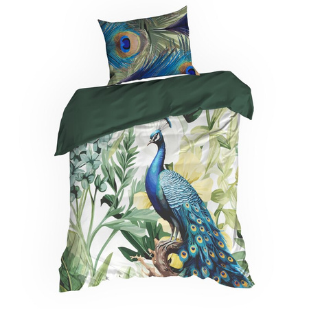 KOMPLET POŚCIELI SATYNOWEJ PAVO 160 X 200 CM BIAŁY