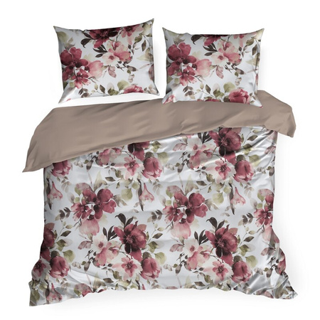 KOMPLET POŚCIELI SATYNOWEJ SPRING 74 160 X 200 CM BIAŁY