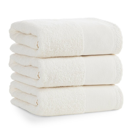 RĘCZNIK EMI (02) 70 X 140 CM KREMOWY