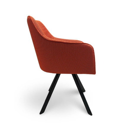 Fotel Simaron czerwony w tkaninie