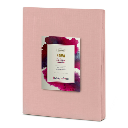 POSZEWKA NOVA COLOUR 180 X 200 CM PUDROWY RÓŻ