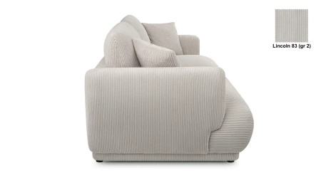 Nowoczesna sofa do salonu Chacco 206x102 cm z poduchami, tapicerowane plecy