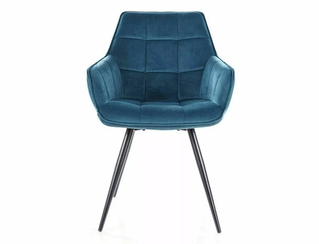 Zestaw 2 krzeseł Lilia Velvet turkusowy