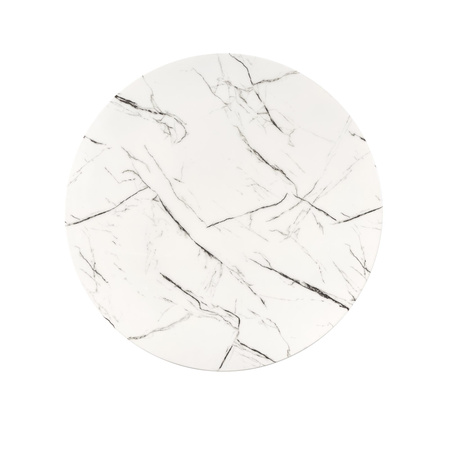 RAYMOND 2 stół, blat - biały marmur, nogi - złoty (2p=1szt)