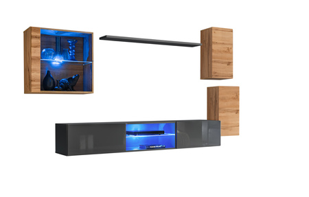 Meblościanka wisząca Switch XXIII wotan/grafit