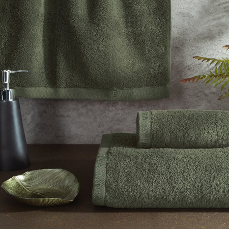 KOMPLET RĘCZNIKÓW VENUS 46 X 36 X 7 CM CIEMNOOLIWKOWY