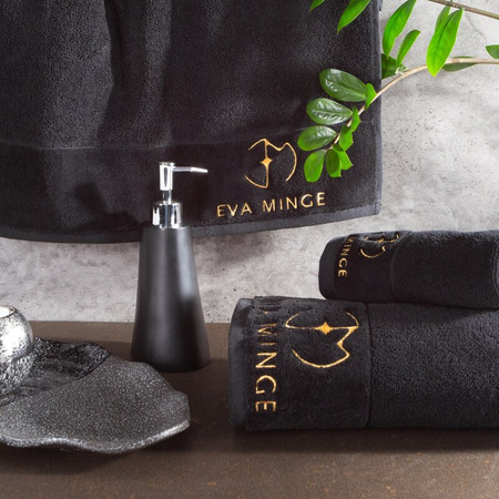 KOMPLET RĘCZNIKÓW GAJA 46 X 36 X 7 CM CZARNY