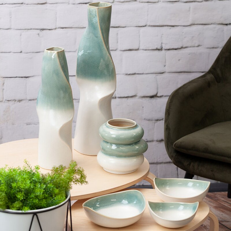 LAMPA DEKORACYJNA LIANA (01) O 20 X 37 CM KREMOWY