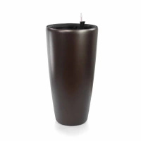Modena reprezentacyjna donica w kolorze metallic espresso z wkładem nawadniającym 40x40x75