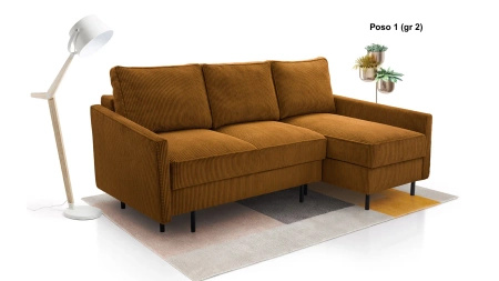 Narożnik ROBIN 220x137 cm z funkcją spania