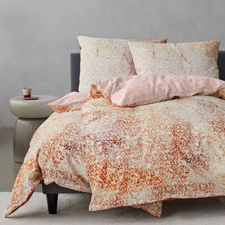 KOMPLET POŚCIELI ESPRIT 01 160 X 200 CM PUDROWY RÓŻ