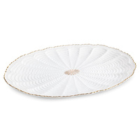 PATERA DEKORACYJNA GAIA (04) 41 X 28 X 3 CM KREMOWY