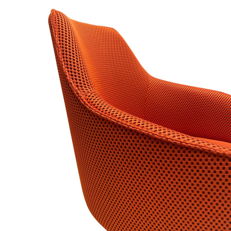 Fotel Simaron czerwony w tkaninie