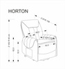 HORTON fotel wypoczynkowy popielaty (1p=1szt)