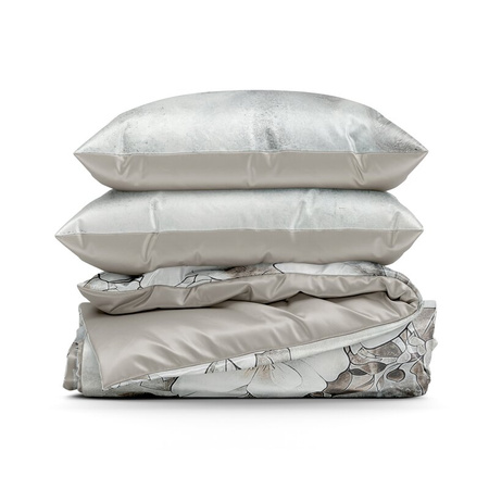 POŚCIEL DAISY 220 X 200 CM SZAROBEŻOWY