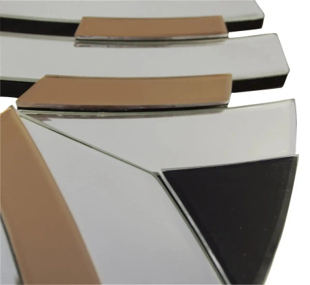 Lustro okrągłe Elisa Tawny 90cm w finezyjnej ramie dekoracyjne