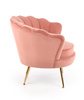 AMORINITO fotel wypoczynkowy jasny różowy / złoty