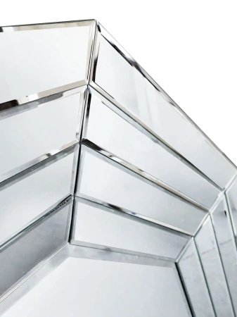 Lustro ośmiokątne Fantuzzi 100/100cm w dekoracyjnej lustrzanej ramie