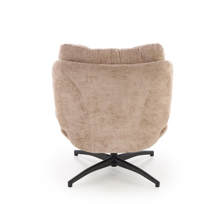 PESTO fotel z podnóżkiem / funkcja kołyski, beżowy