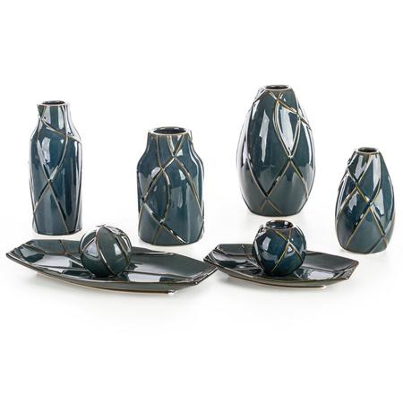 PATERA DEKORACYJNA TEO (01) 41 X 20 X 3 CM TURKUSOWY