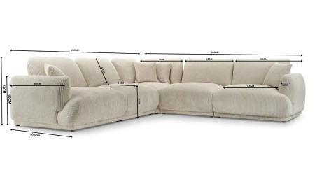 Narożnik Modułowy CHACCO 285x285 cm